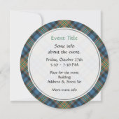 Clan MacLellan Oude Tartan Kaart (Achterkant)