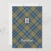 Clan MacLellan Oude Tartan Kaart (Voorkant)