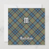 Clan MacLellan Oude Tartan Kaart (Voorkant)