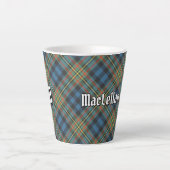 Clan MacLellan Oude Tartan Latte Mok (Voorkant)