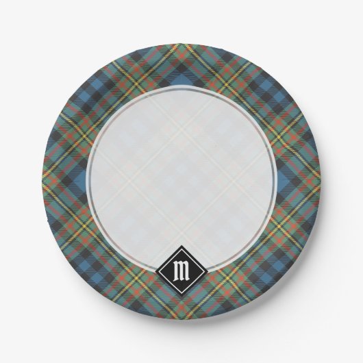 Clan MacLellan Oude Tartan Papieren Bordje (Voorkant)