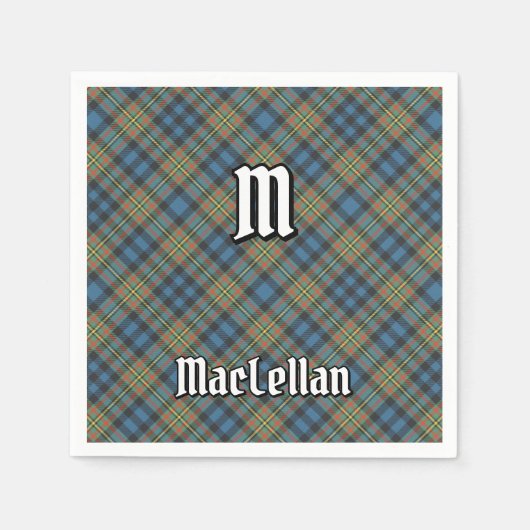 Clan MacLellan Oude Tartan Servet (Voorkant)