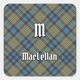 Clan MacLellan Oude Tartan Vierkante Sticker