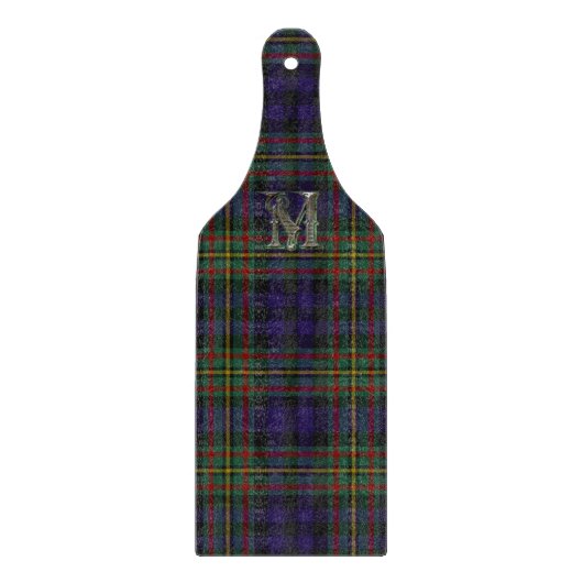 Clan MacLellan Pset Monogram Glass Cutting Board Snijplank (Voorkant)