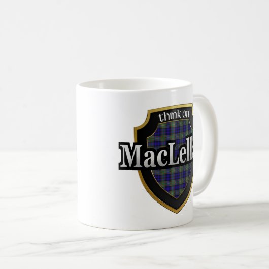 Clan MacLellan Schotse dynastie Tartan Mokken Cups (Voorkant rechts)