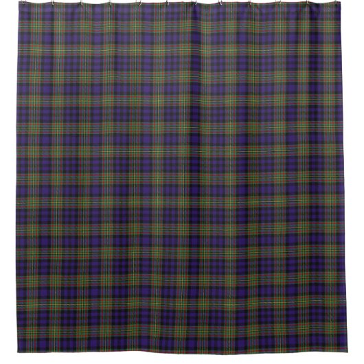 Clan MacLellan Scottish Heritage Tartan Douchegordijn (Voorkant)