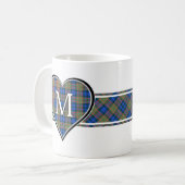 Clan MacLellan Tartan Heart Koffiemok (Voorkant links)