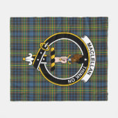 Clan MacLellan Tartan Pset Fleece Deken (Voorkant (Horizontaal))