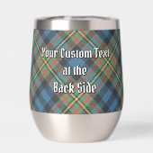 Clan MacLellan Wapen over Oude Tartan (Achterkant)