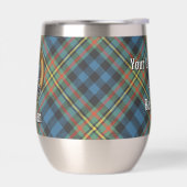 Clan MacLellan Wapen over Oude Tartan (Links)