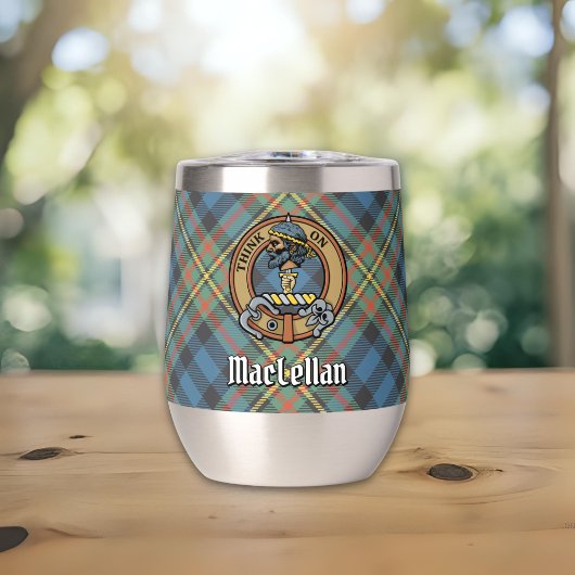 Clan MacLellan Wapen over Oude Tartan