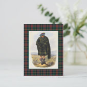 Clan MacLennan  Illustratie Tartan Lijst Briefkaart (Staand voorkant)