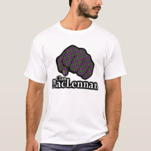 Clan MacLennan Scotland Proud Tartan Fist T-shirt