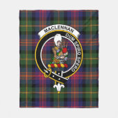 Clan MacLennan Tartan Plaid Fleece Deken (Voorkant)