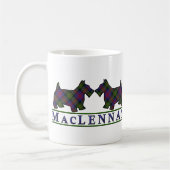 Clan MacLennan Tartan Scottish Dogs Koffiemok (Links)
