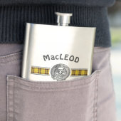 Clan MacLeod (bewerken) Crest & Tartan Flacon (Voorbeeld)