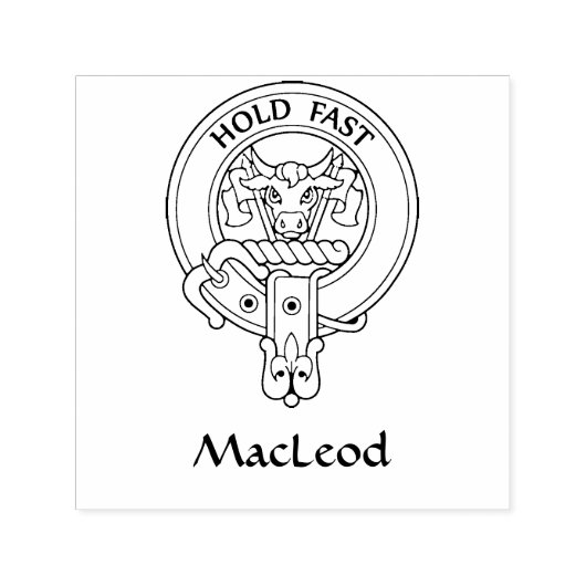 Clan MacLeod [bewerken] Crest Zelfinktende Stempel (Design)