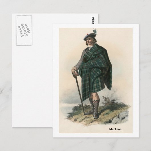 Clan MacLeod Briefkaart (Voorkant / Achterkant)