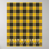 Clan MacLeod Colors of Scotland Tartan Poster (Voorkant)