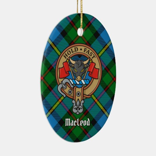 Clan MacLeod Crest Ceramic Ornament (Rechts)