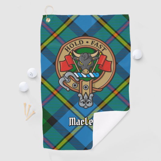 Clan MacLeod Crest Golfhanddoek (Insitu)