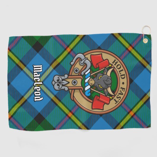 Clan MacLeod Crest Golfhanddoek (Horizontaal)