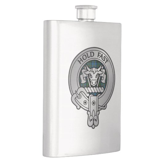 Clan MacLeod Crest & Hunting Tartan Flacon (Rechts)