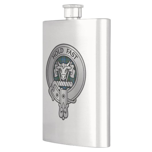 Clan MacLeod Crest & Hunting Tartan Flacon (Links)