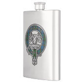 Clan MacLeod Crest & Hunting Tartan Flask Flacon (Links)