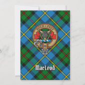 Clan MacLeod Crest Kaart (Achterkant)