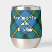 Clan MacLeod Crest over jagen op Tartan (Achterkant)