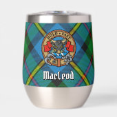Clan MacLeod Crest over jagen op Tartan (Voorkant)
