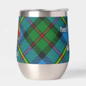 Clan MacLeod Crest over jagen op Tartan (Links)