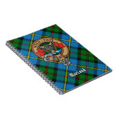 Clan MacLeod Crest over jagen op Tartan Notitieboek (Rechterzijde)