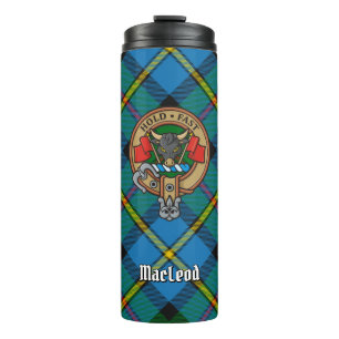 Clan MacLeod Crest over jagen op Tartan Thermosbeker
