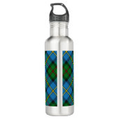 Clan MacLeod Crest over jagen op Tartan Waterfles (Achterkant)