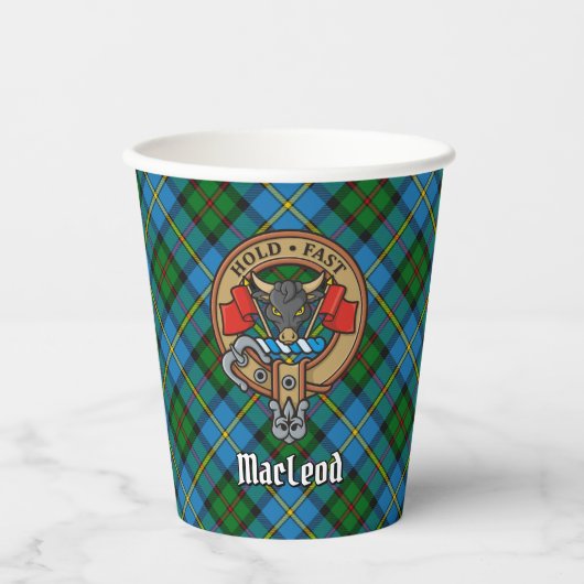 Clan MacLeod Crest Paper Cups Papieren Bekers (Voorkant)
