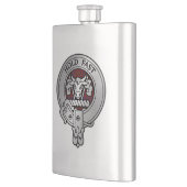 Clan MacLeod Crest & Red Tartan Flacon (Links)