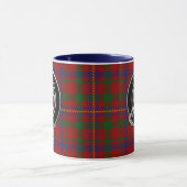 Clan MacLeod Crest & Red Tartan Mok (Midden)
