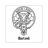 Clan MacLeod Crest Rubberstempel (Afrduk)