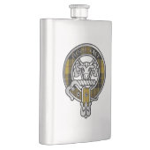 Clan MacLeod Crest & Tartan Flask Flacon (Rechts)