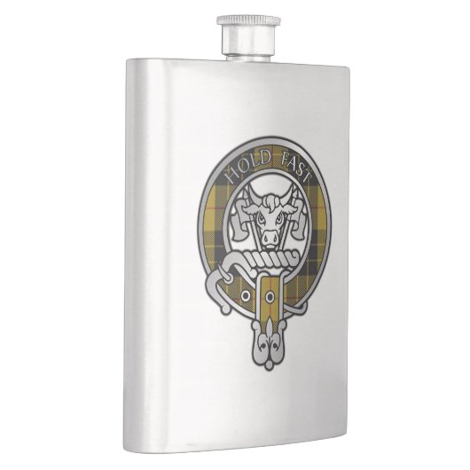 Clan MacLeod Crest & Tartan Flask Flacon (Rechts)