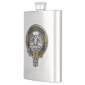 Clan MacLeod Crest & Tartan Flask Flacon (Links)