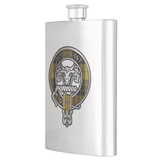 Clan MacLeod Crest & Tartan Flask Flacon (Links)