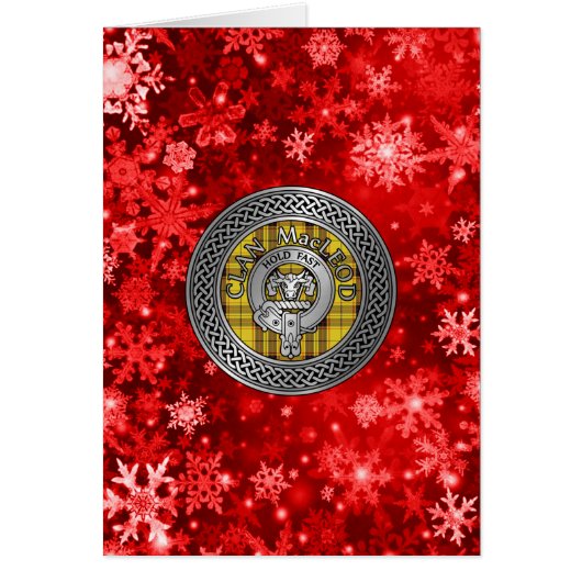 Clan MacLeod Crest & Tartan Knot (Voorkant)