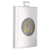 Clan MacLeod Crest & Tartan Knot Flask Flacon (Rechts)