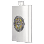 Clan MacLeod Crest & Tartan Knot Flask Flacon (Links)