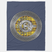 Clan MacLeod Crest & Tartan Knot Fleece Blanket (Voorkant)