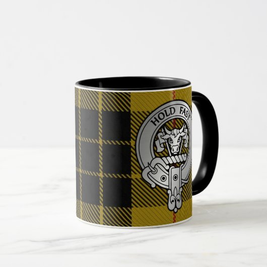 Clan MacLeod Crest & Tartan Mok (Voorkant rechts)