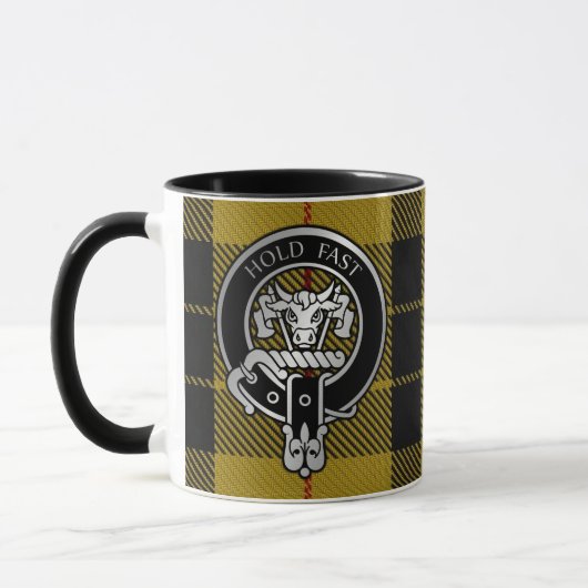 Clan MacLeod Crest & Tartan Mok (Links)